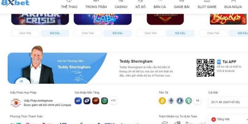 Hoàn tất đăng nhập 8xbet, bạn sẽ được trải nghiệm trò chơi thú vị tại nhà cái